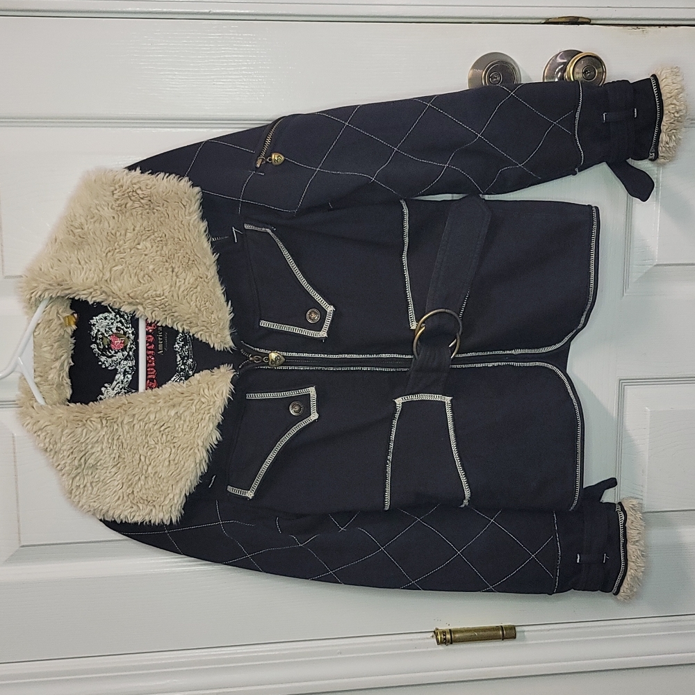 Twisted Heart Black Jacket Sz. see measurements (M)